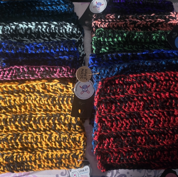 Handmade Multicolor Knit Washcloths - Picture 1 of 1